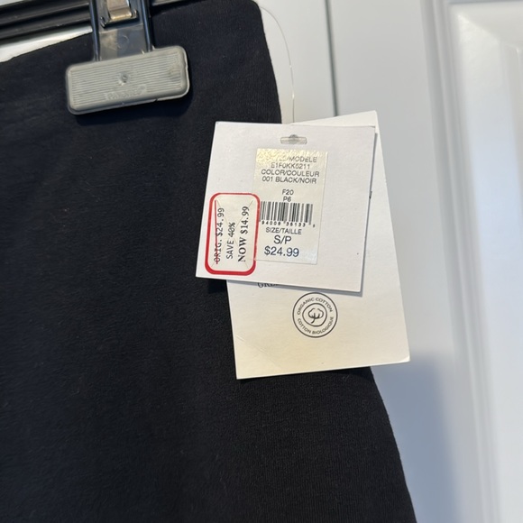 NEW Black stretch Pencil Tube Skirt Knee Length Cotton from Simons - Picture 5 of 5